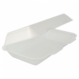 Contenitori Polistirolo LunchBox Bianco 240x155x70mm (125 Pezzi)