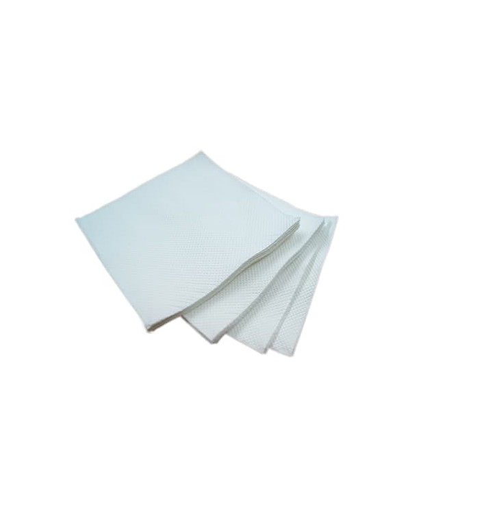 Tovagliolo di Carta micro-point Bianco ECO 20x20cm (100 Pezzi) Tovagliolo di Carta micro-point Bianco ECO 20x20cm (100 Pezzi)