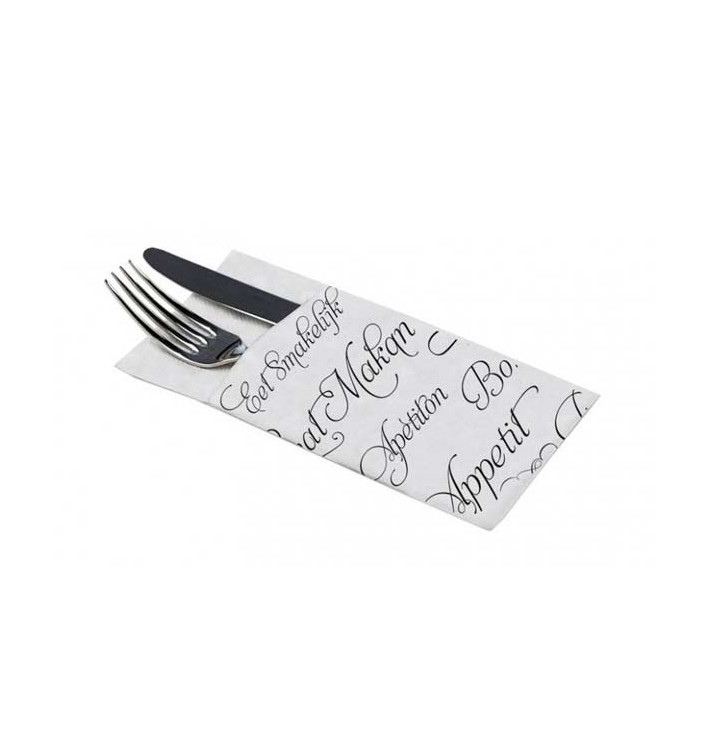 Tovagliolo Portaposate di Carta 40x40cm Buon Appetito (960 Pezzi) Tovagliolo Portaposate di Carta 40x40cm Buon Appetito (960 Pezzi)