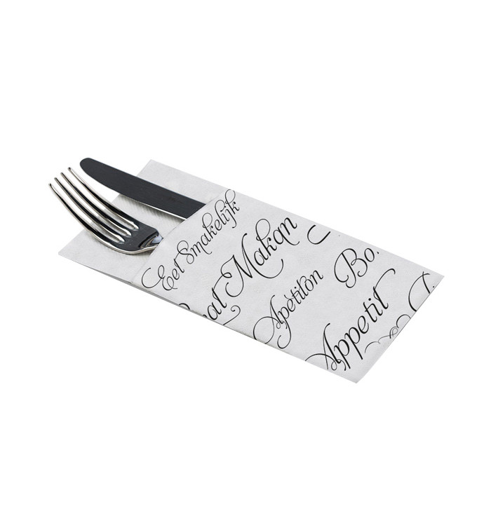 Tovagliolo Kanguro di Airlaid "Buon Appetito" 33x40cm (480 Pezzi) Tovagliolo Kanguro di Airlaid "Buon Appetito" 33x40cm (480 Pezzi)