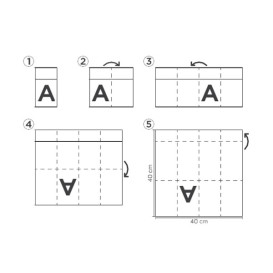Tovagliolo Portaposate di Carta 40x40cm Havana (30 Pezzi)