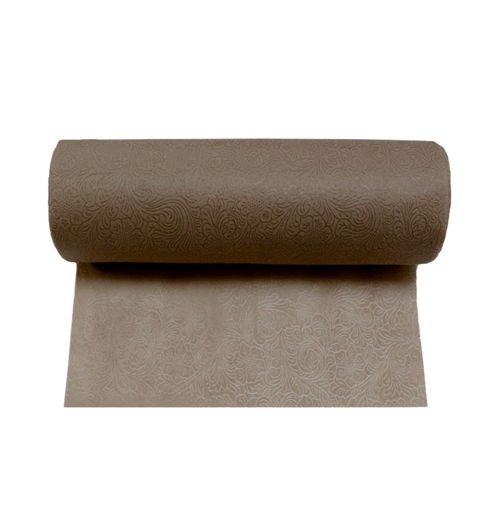 Tovaglia Rotolo Non Tessuto PLUS Marrone 1,2x45m P40cm (6 Pezzi) Tovaglia Rotolo Non Tessuto PLUS Marrone 1,2x45m P40cm (6 Pezzi)