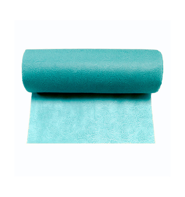 Tovaglia Rotolo Non Tessuto PLUS Turchese 1,2x45m P40cm (1 Pezzo) Tovaglia Rotolo Non Tessuto PLUS Turchese 1,2x45m P40cm (1 Pezzo)