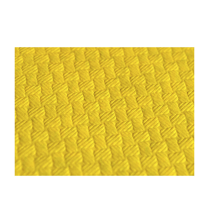 Tovaglia di Carta Taglio 1,2x1,2 Metro Giallo 40g (300 Pezzi) Tovaglia di Carta Taglio 1,2x1,2 Metro Giallo 40g (300 Pezzi)