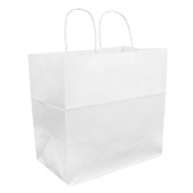 Buste Shopper in Carta Bianca 100g 30+18x29cm (200 Pezzi)