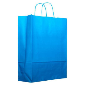 Buste Shopper in Carta Turchese 80g 26+14x32 cm (200 Pezzi)