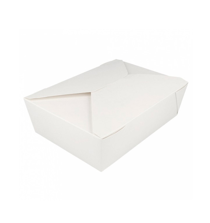 Contenitore di Cibo Bianco 19,7x14x6,4cm 1980ml (50 Pezzi) Contenitore di Cibo Bianco 19,7x14x6,4cm 1980ml (50 Pezzi)