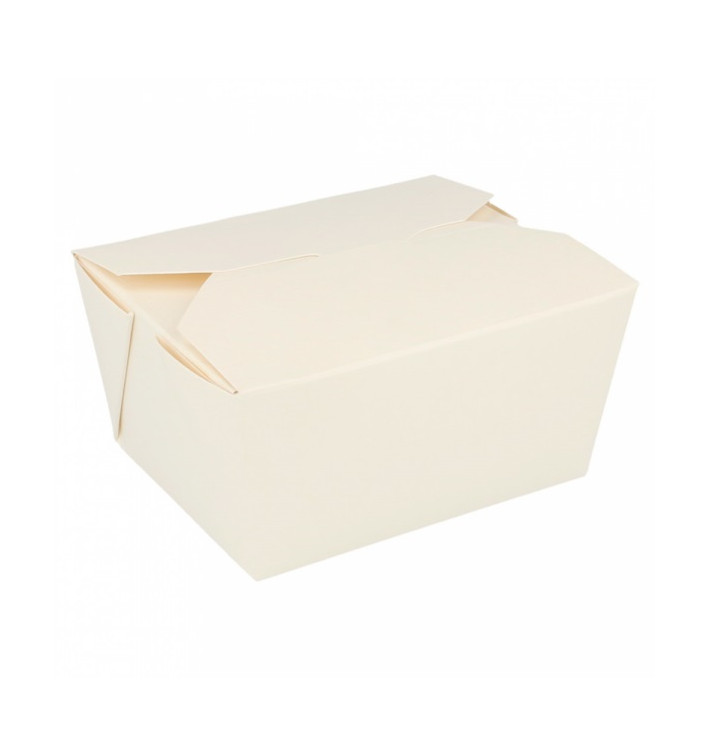 Contenitore di Cibo Bianco 11,3x9x6,4cm 780ml (450 Pezzi) Contenitore di Cibo Bianco 11,3x9x6,4cm 780ml (450 Pezzi)