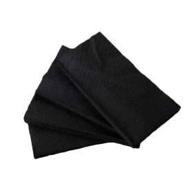 Tovagliolo di Carta 1/8 40x40cm Nero Punta-Punta (50 Pezzi)