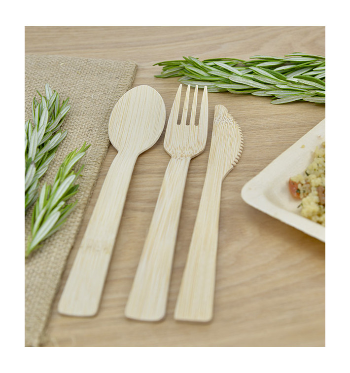 Cucchiaio di Bamboo 17cm (1000 Pezzi) Cucchiaio di Bamboo 17cm (1000 Pezzi)
