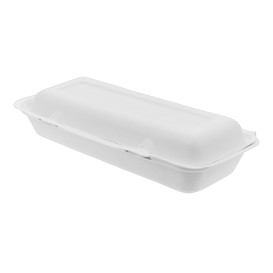 Contenitori Canna Zucchero Bianco 290x273x37,5mm (50 Pezzi)