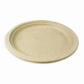 Piatti Bio di Crusca di Frumento Ø23cm (50 Pezzi)