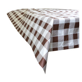 Tovaglia di Carta Taglio 1,2x1,2m "Quadro Marrone" 40g (400 Pezzi)