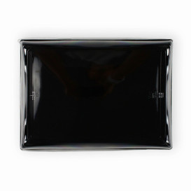 Vassoio Rettang. Nero e Coperchio 16x22cm (15 Pezzi)