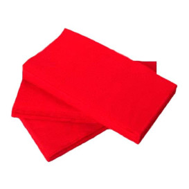 Tovagliolo di Carta 1/8 40x40cm Rosso Punta-Punta (50 Pezzi)