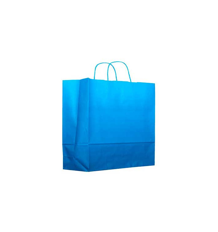 Buste Shopper in Carta Turchese 80g 20+10x29 cm (25 Pezzi) Buste Shopper in Carta Turchese 80g 20+10x29 cm (25 Pezzi)