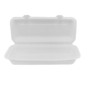 Contenitori Canna Zucchero Bianco 290x273x37,5mm (50 Pezzi)