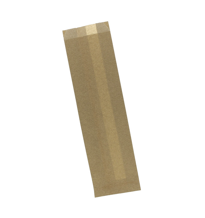 Sacchetto per Baguette Antigrasso Kraft 9+5x32cm (1000 Pezzi) Sacchetto per Baguette Antigrasso Kraft 9+5x32cm (1000 Pezzi)