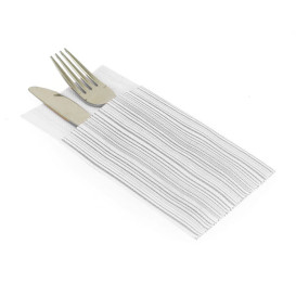 Tovagliolo Kanguro di Airlaid "Basic Grigio" 33x40cm (30 Pezzi)