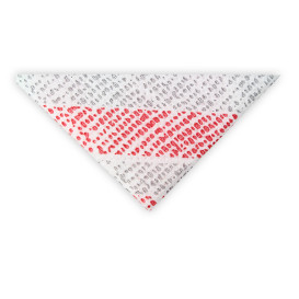 Tovagliolo di Carta "Barlovento Rosso" Punta- Punta 40x40cm (50 Pezzi)