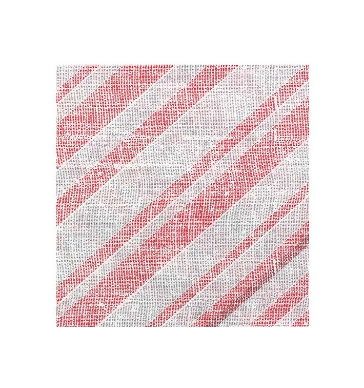 Tovagliolo di Carta "Barlovento Rosso" Punta- Punta 40x40cm (50 Pezzi) Tovagliolo di Carta "Barlovento Rosso" Punta- Punta 40x40cm (50 Pezzi)
