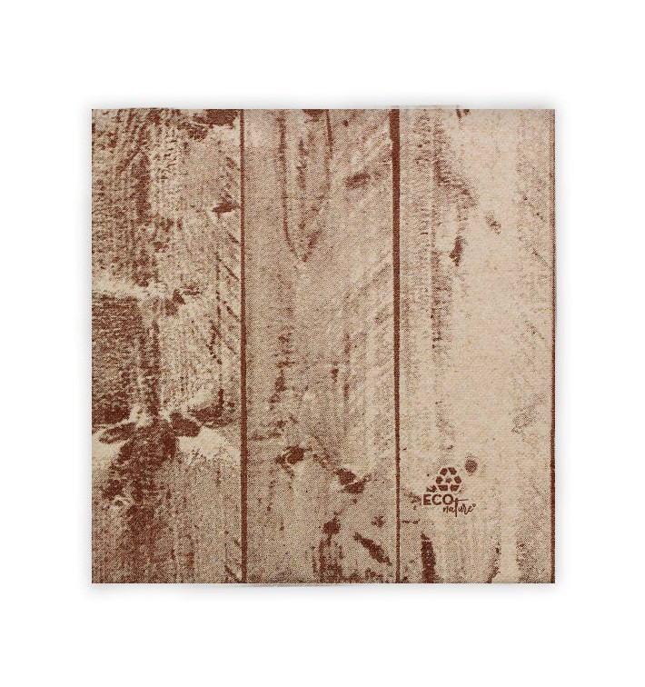 Tovagliolo di Carta "Legno" Kraft Punta-Punta 40x40cm (50 Pezzi) Tovagliolo di Carta "Legno" Kraft Punta-Punta 40x40cm (50 Pezzi)