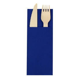 Tovagliolo Portaposate di Carta 30x40cm Blu (30 Pezzi)