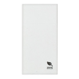 Tovagliolo Portaposate di Carta 40x40cm Bianco Eco (30 Pezzi)