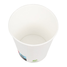 Bicchiere di Carta 9 Oz/280ml Bianco Ø8,0cm (50 Pezzi)