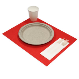 Tovaglietta Non Tessuto PLUS Rosso 30x40cm (400 Pezzi)