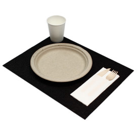 Tovaglietta Non Tessuto PLUS Nero 30x40cm (500 Pezzi)