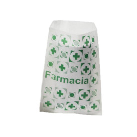 Sacchetto di Carta Bianca Farmacia 12+6x20cm (250 Pezzi)