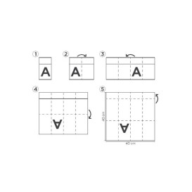 Tovagliolo Portaposate di Carta 40x40cm Cow Boys Marrone (30 Pezzi)