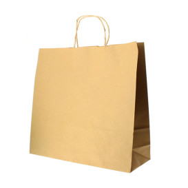 Buste Shopper in Carta Hawanna 100g 28+16x27 cm (50 Pezzi)
