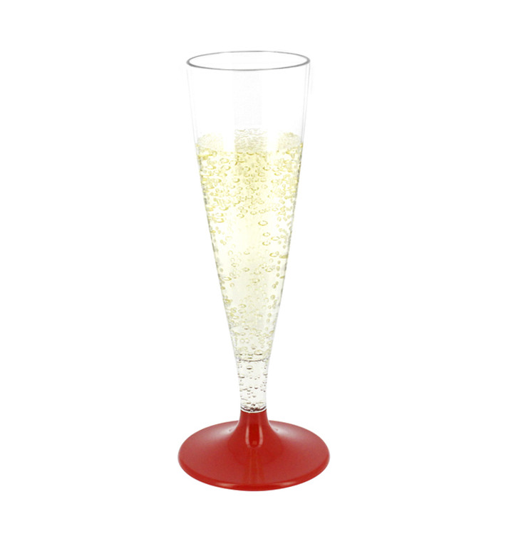 Flute Plastica Gambo Red 140ml 2P (20 Pezzi) Flute Plastica Gambo Red 140ml 2P (20 Pezzi)