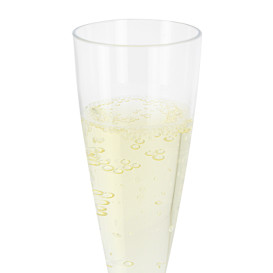 Flute Plastica Gambo Bianco 140ml 2P (20 Pezzi)