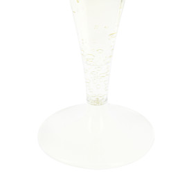 Flute Plastica Gambo Bianco 140ml 2P (20 Pezzi)