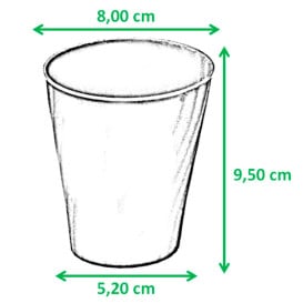 Bicchiere di Plastica PP "X-Table" Oro 320ml (8 Pezzi)