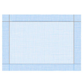 Tovaglietta di Carta 30x40cm "Tra le linee" Blu 40g/m² (1000 Pezzi)