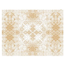 Tovaglia di Carta Taglio 1x1m "Mosaico" Crema 40g/m² (400 Pezzi)
