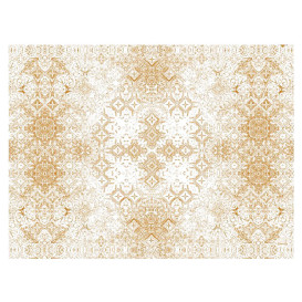 Tovaglia di Carta Taglio 1x1m "Mosaico" Crema 40g/m² (400 Pezzi)