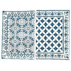 Tovaglietta di Carta 30x40cm "Alhambra" Turchese 50g/m² (1000 Pezzi)