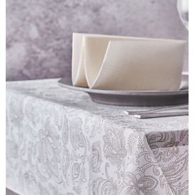 Tovaglia Rotolo Non Tessuto 0,4x48m "Mandala" Crema 50g/m² P40cm (6 Pezzi)