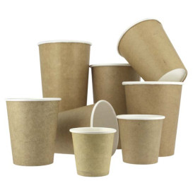 Bicchiere di Carta 100% ECO 2,5Oz/75ml Kraft Ø5cm (50 Pezzi)
