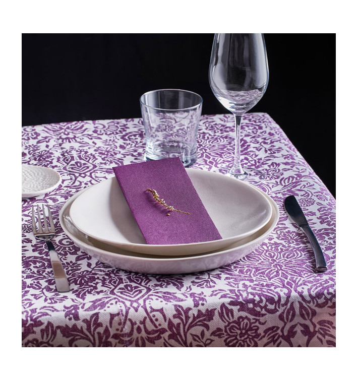 Tovaglia Rotolo Airlaid 1,2x25m "Versalles" Viola 50g/m² (6 Pezzi) Tovaglia Rotolo Airlaid 1,2x25m "Versalles" Viola 50g/m² (6 Pezzi)