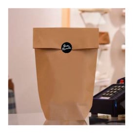 Sacchetto di carta con Base Esagonale Kraft 23x35cm (1000 Pezzi)