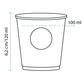 Bicchiere di Carta 4Oz/120ml "Specialty to go" Ø6,2cm (80 Pezzi)