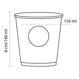 Bicchiere di Carta 6Oz/180ml "Specialty to go" Ø7,0cm (3000 Pezzi)