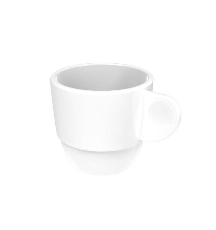 Tazze Riutilizzabile SAN “Espresso” Bianco 80ml (36 Pezzi) Tazze Riutilizzabile SAN “Espresso” Bianco 80ml (36 Pezzi)