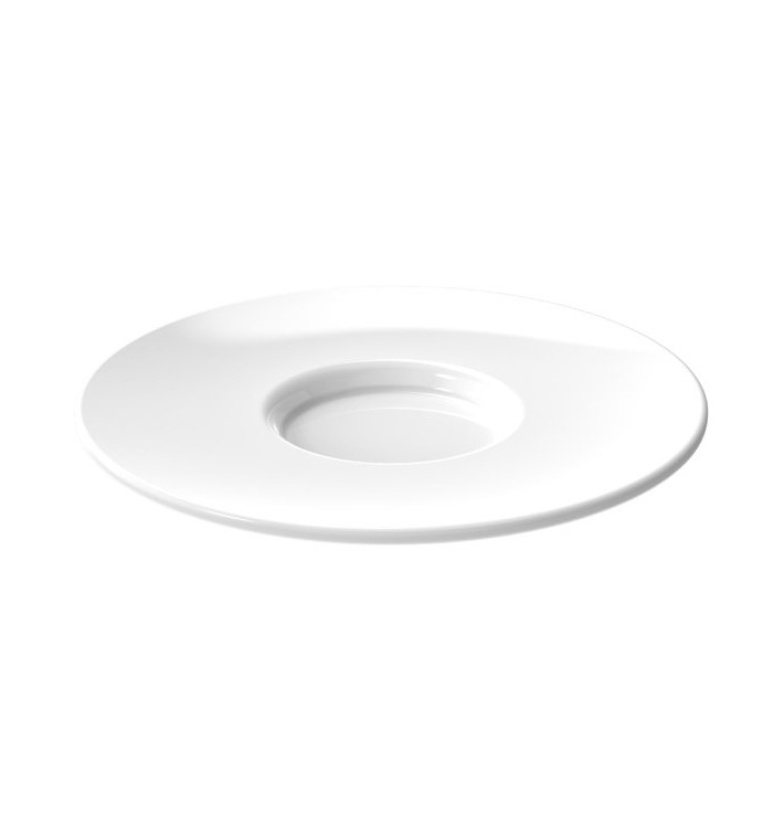 Piatto Riutilizzabile SAN per Tazze “Espresso” Bianco 80ml (6 Pezzi) Piatto Riutilizzabile SAN per Tazze “Espresso” Bianco 80ml (6 Pezzi)